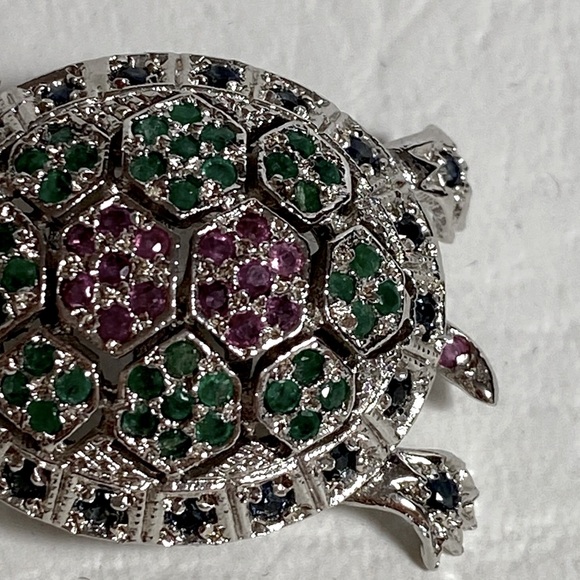 Stunning  Chapel-Zenray Vintage Turtle Brooch - Picture 6 of 8